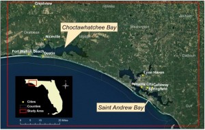 Figure 1. Saint Andrews and Choctawhatchee Bays study area.