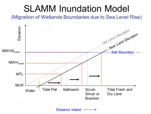 SLAMM Inundation Model (Source: Warren Pinnacle Consulting Inc.) 
